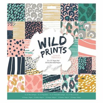 12" x 12" Wild Print Paper Pad