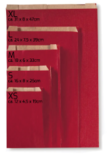 Paper Gift Bags Red XS (10st.)