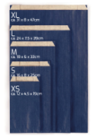 Paper Gift Bags Blue XS (10st.)