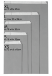 Paper Gift Bags Grey XS (10st.)