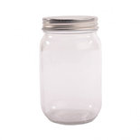 Glazen pot met schroefdeksel