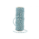 Tonic Studios bakers twine striped teal blue