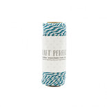 Tonic Studios bakers twine striped teal blue