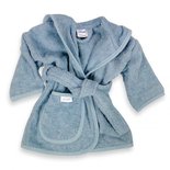 Badjas uni line grey/blue mt. 1-2jr.