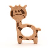 Houten bijtring giraffe