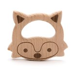 Houten bijtring vos