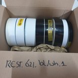 Restant rollen Oracal 621 glans zwart/wit 8st.