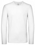 B&C Exact 150 Longsleeve T-Shirt Wit  -div. maten-  (op=op)