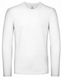 B&C Exact 150 Longsleeve T-Shirt Wit -div. maten- (op=op)