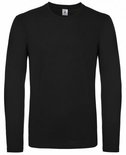 B&C Exact 150 Longsleeve T-Shirt Zwart -div. maten- (op=op)