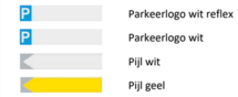 Fun & Kentekenplaat met rand 52x11cm Parkeren & Pijlen