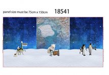 Stenzo Paneel 75x150cm Take The Long Way Home To Antartica French Terry