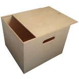 Houten Doos/Opbergkist Met Schuifdeksel Vierkant Groot