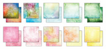 12" X 12" Premium Gummed Paper Pad Grunge Light Tones