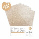 A4 Double Sided Glitter Pack ROSE GOLD