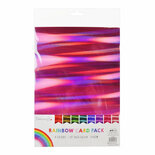 A4 Rainbow Mirror Cardstock