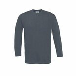 B&C Longsleeve T-Shirt Dark Grey (maat M)