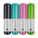 Silhouette sketch pens glitter