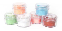 Silhouette glitter pastel colors