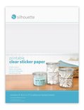 Silhouette printable clear sticker paper