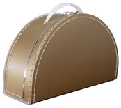 28cm koffertje half rond goud