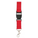 Keycord Met Neksluiting Rood