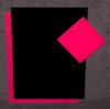 Naambord Luxe roze-zwart-roze ruitje
