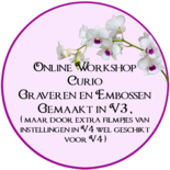 Online workshop Curio graveren en embossen