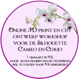 Online workshop 3D print en cut ontwerpen maken.