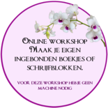 Online workshop maak je eigen ingebonden boekjes en schrijfblokken.
