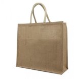 Jute tas klein 30+20x30cm