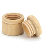 Tandendoosje hout rond 40mm