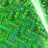 726066 Green Iridescent Triangular CC heat activated foil