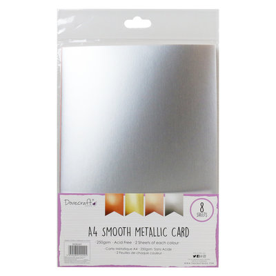 Metallic Smooth A4 Card Pack