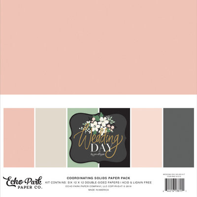 Wedding Day 12x12 Inch Coordinating Solids Paper Pack