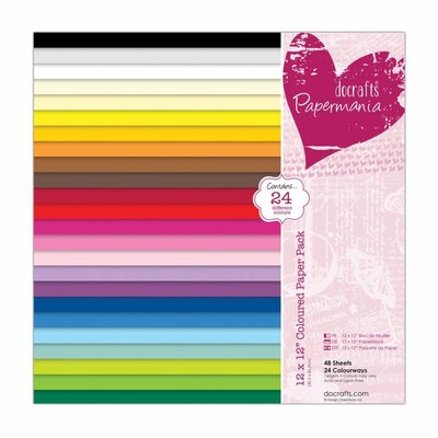 Coloured Paper Pack 12x12 Inch