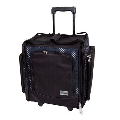 Wheelable Craft Tote Liquorice Dot