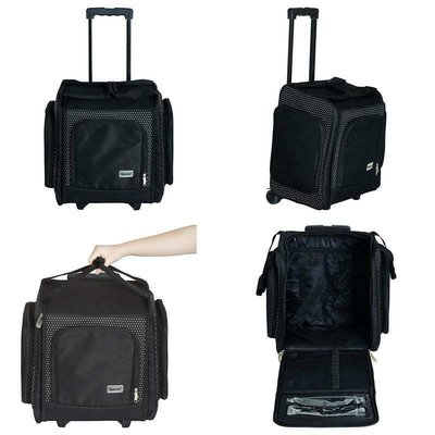 Wheelable Craft Tote Liquorice Dot