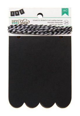 Chalkboard Banner Scallop