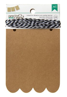 Kraft Banner Scallop