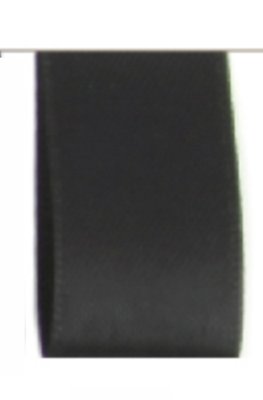 Satijn Lint Double Face 25mm Black
