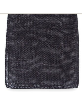 25mm Organza Lint Zwart