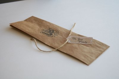 Inkadinkado DIY kit wine bottle bag