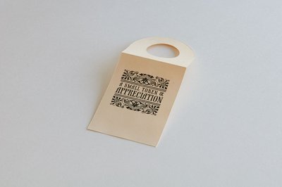 Inkadinkado DIY kit wine bottle tag