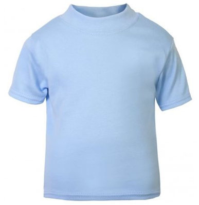 Baby & Kinder T-Shirt Licht Blauw 0-3mnd