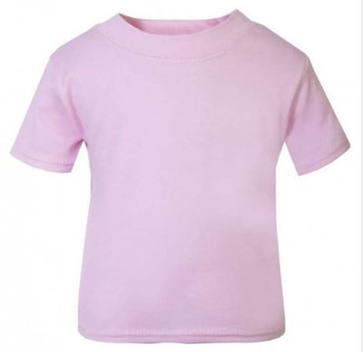 Baby & Kinder T-Shirt Licht Roze 0-3mnd