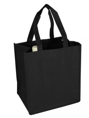 Non Woven Wijntas Zwart
