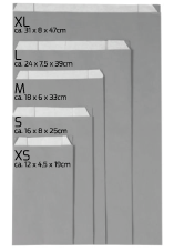 Paper Gift Bags Grey XS (10st.)