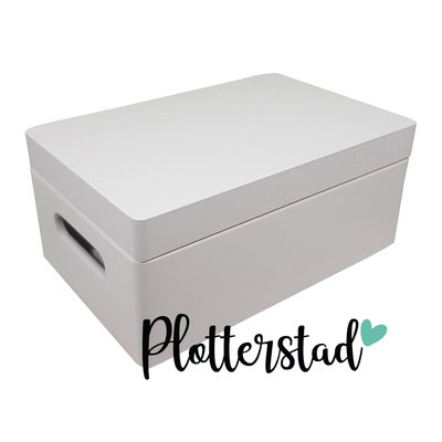 Houten Bewaardoos Wit Klein