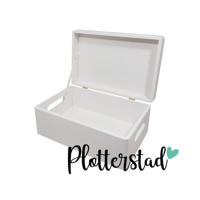 Houten Bewaardoos Wit Klein